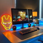 Iron Man Mask Neon Sign