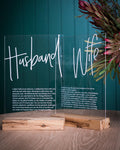 Acrylic Vow Boards (Set)