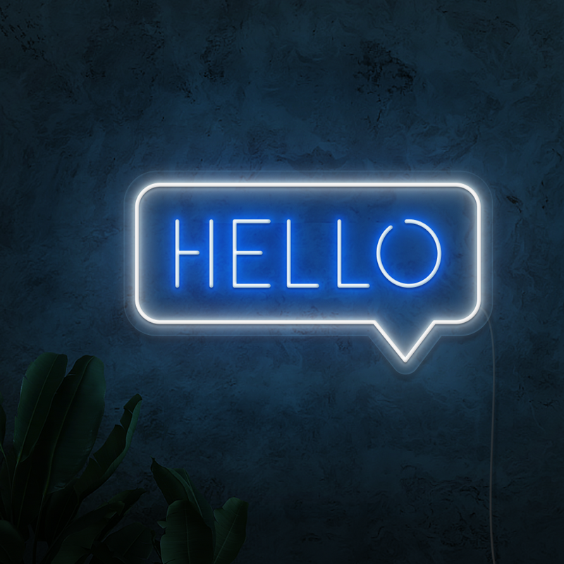 Hello Neon Sign