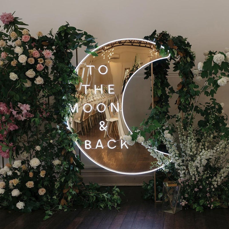 To The Moon & Back Neon Sign