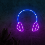 Headphones Neon Sign