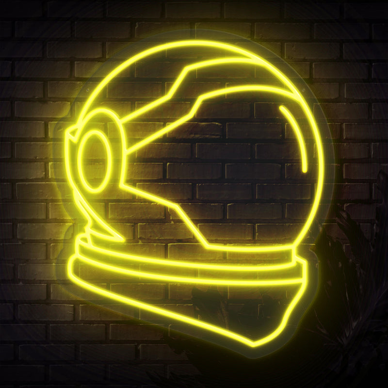 Astronaut Helmet Neon Sign