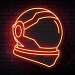 Astronaut Helmet Neon Sign