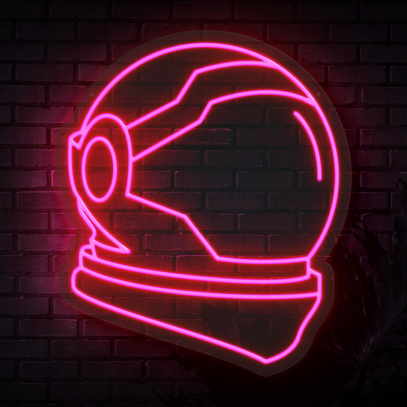 Astronaut Helmet Neon Sign