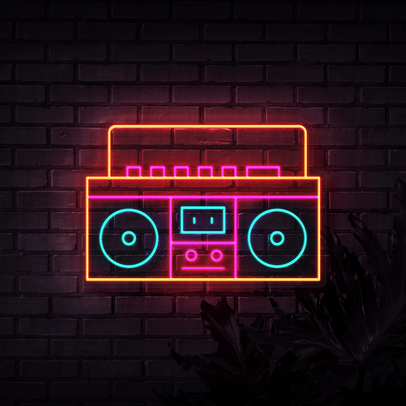 BoomBox Neon Sign