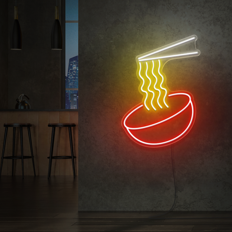 Ramen Bowl Neon Sign