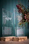 Acrylic Vow Boards (Set)