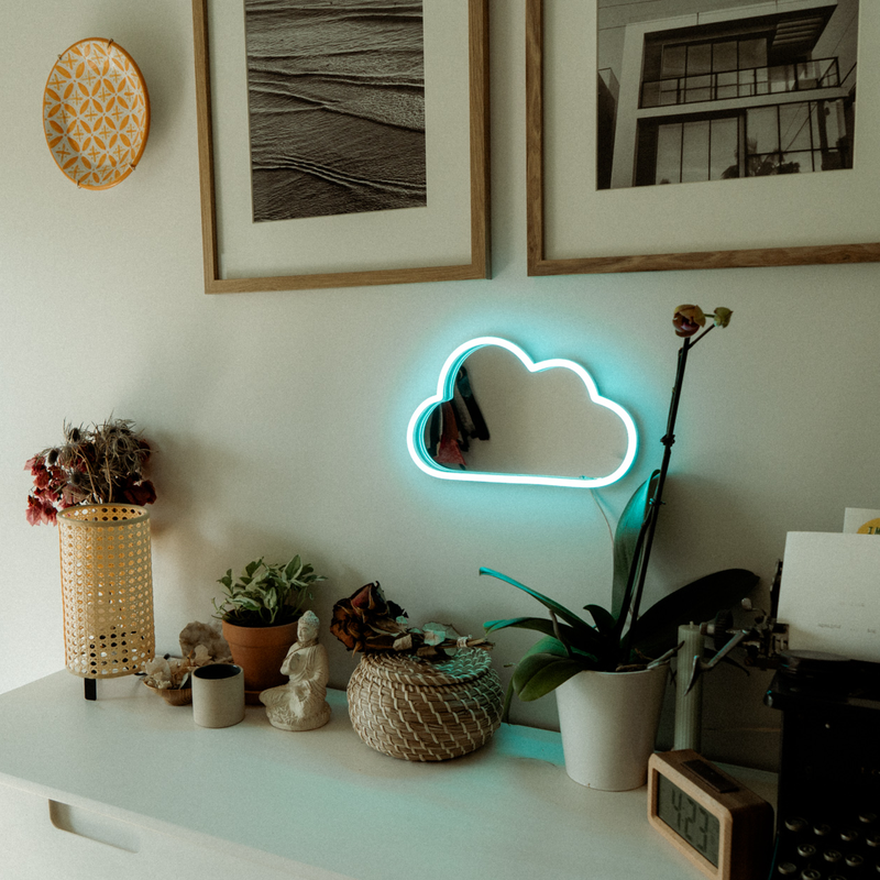 Cloud Neon Mirror