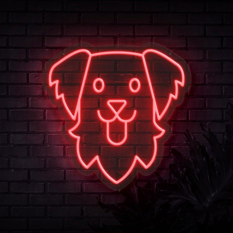 Golden Retriever Neon Sign