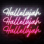 Hallelujah Pink Neon Sign