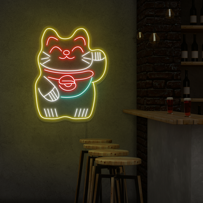 Lucky Cat Neon Sign