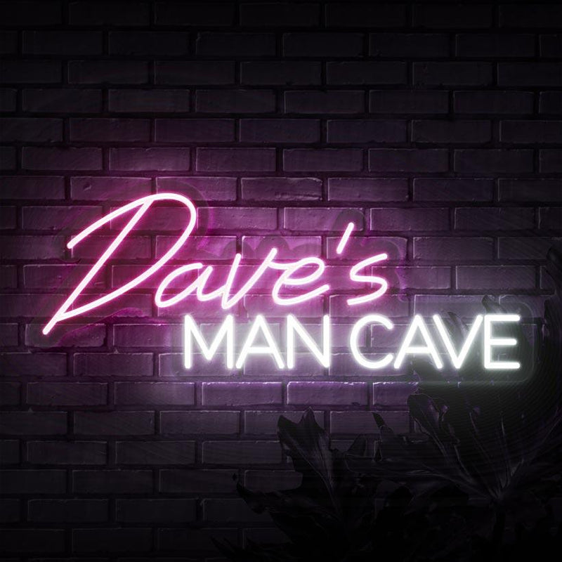 Personalised Man Cave Neon Sign