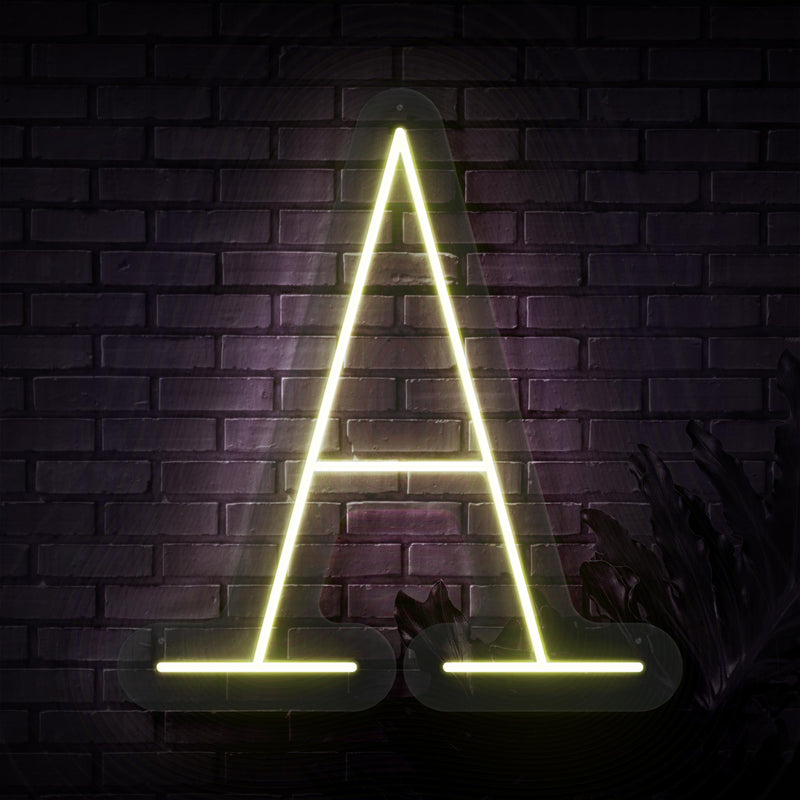 Personalized Initial Letter A Neon Sign