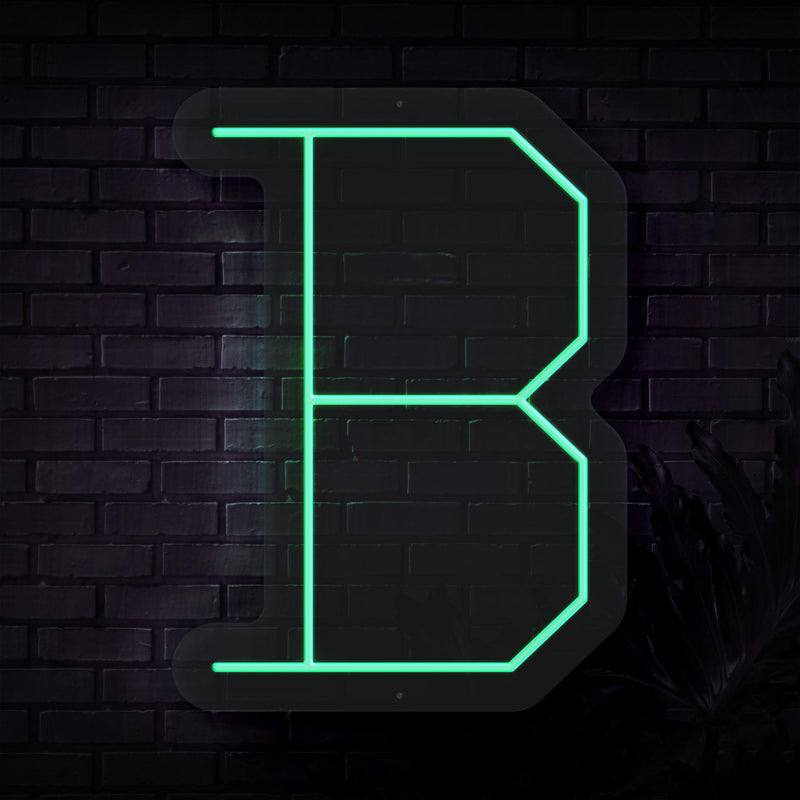 Personalized Initial Letter B Neon Sign