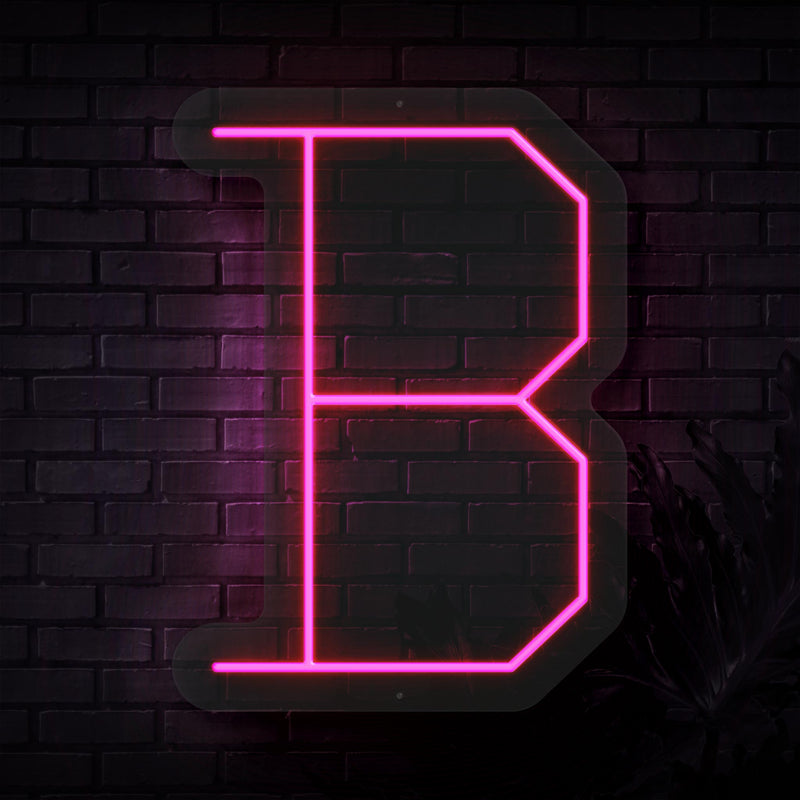 Personalized Initial Letter B Neon Sign