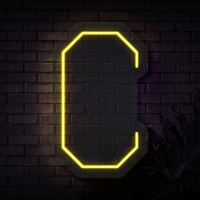 Personalized Initial Letter C Neon Sign