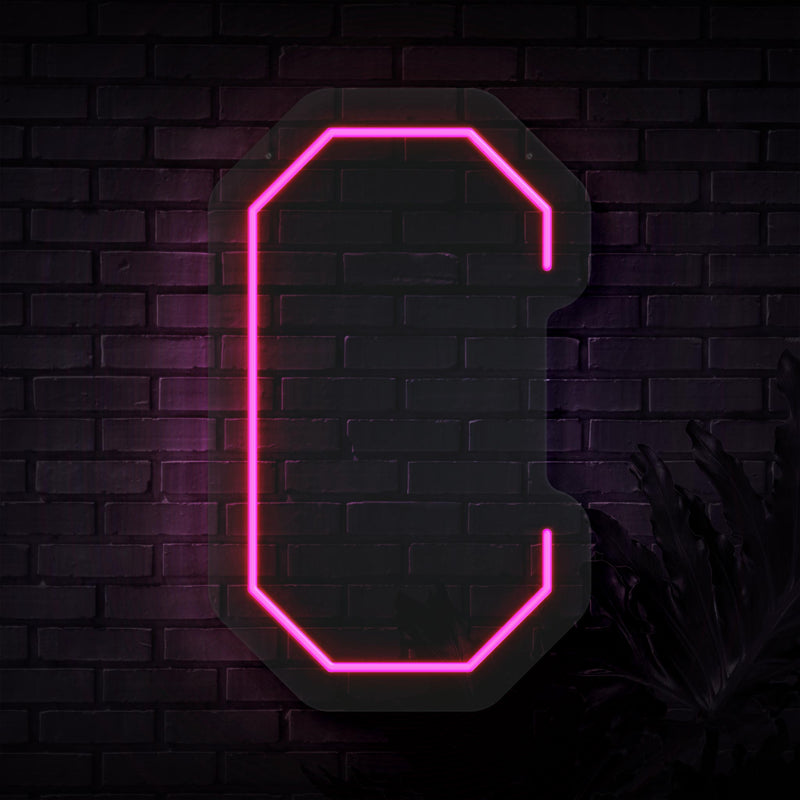 Personalized Initial Letter C Neon Sign