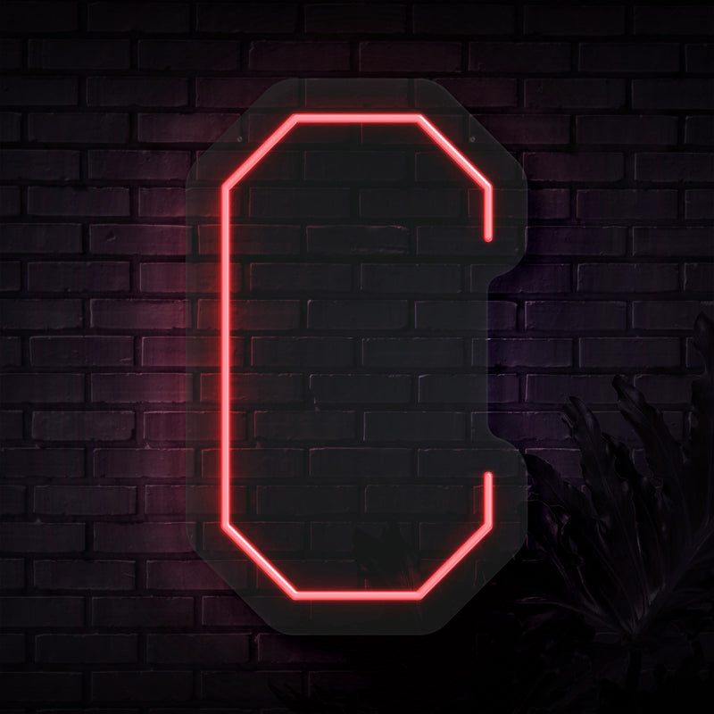 Personalized Initial Letter C Neon Sign