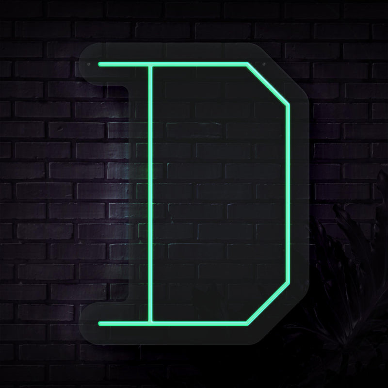 Personalized Initial Letter D Neon Sign