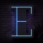 Personalized Initial Letter E Neon Sign