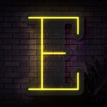 Personalized Initial Letter E Neon Sign