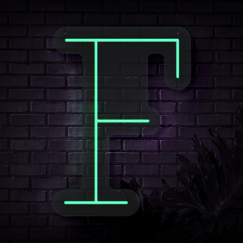 Personalized Initial Letter F Neon Sign