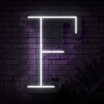 Personalized Initial Letter F Neon Sign