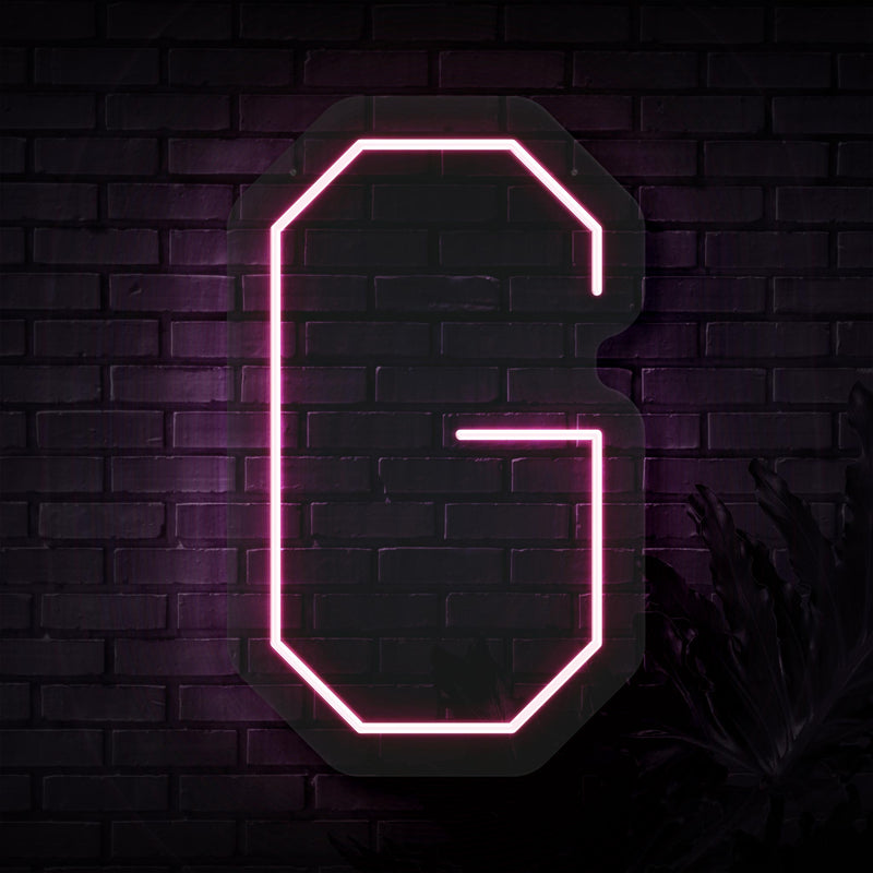 Personalized Initial Letter G Neon Sign