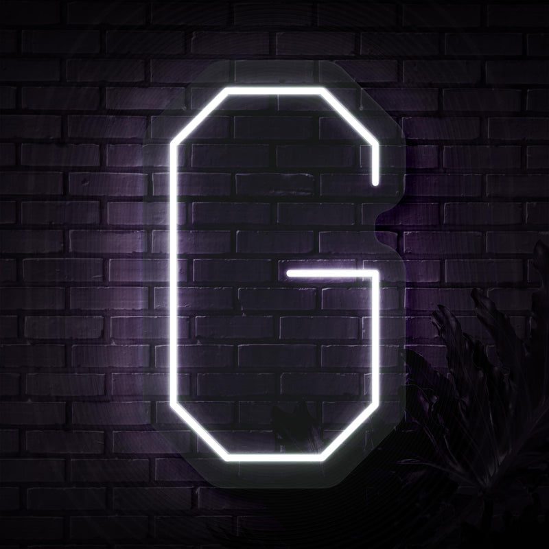 Personalized Initial Letter G Neon Sign