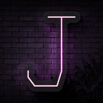 Personalized Initial Letter J Neon Sign