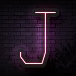 Personalized Initial Letter J Neon Sign