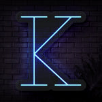 Personalized Initial Letter K Neon Sign