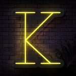 Personalized Initial Letter K Neon Sign