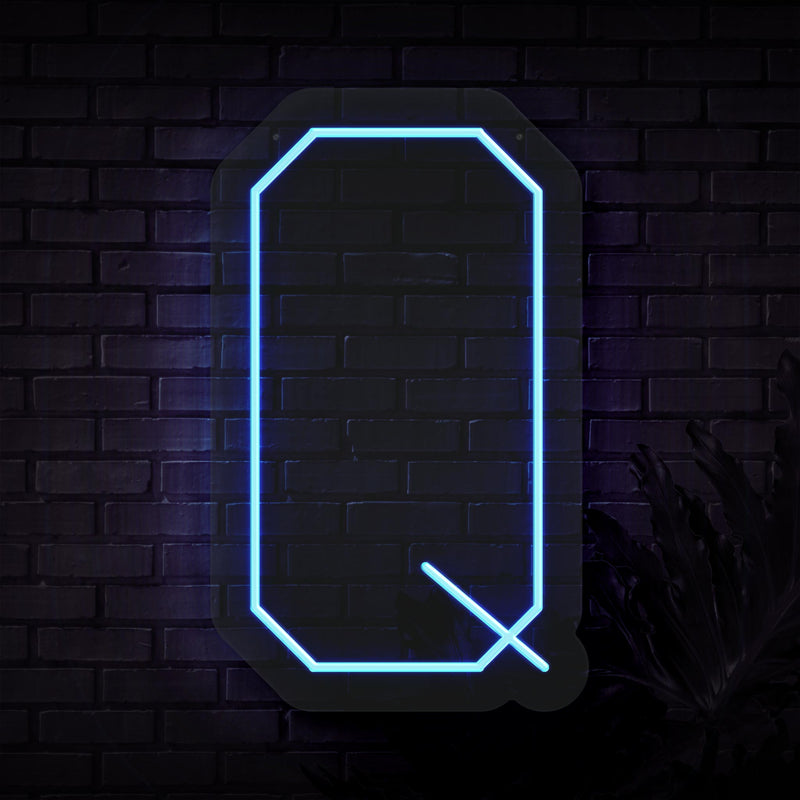 Personalized Initial Letter Q Neon Sign