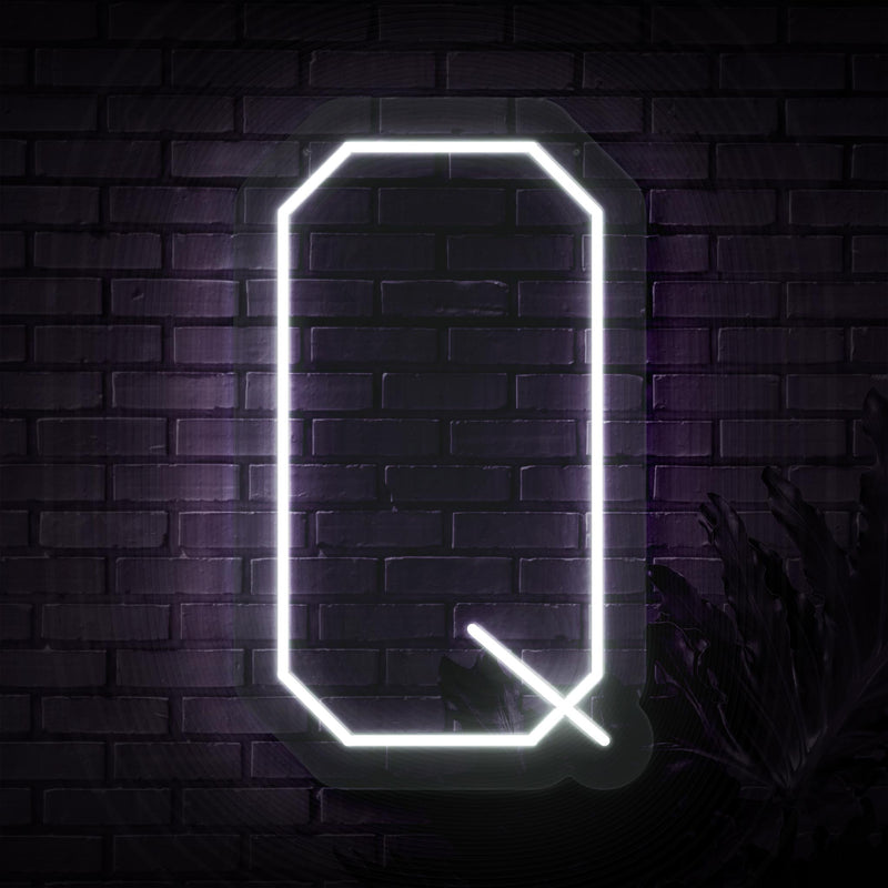 Personalized Initial Letter Q Neon Sign