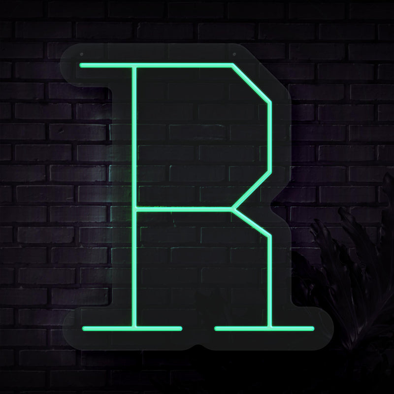 Personalized Initial Letter R Neon Sign