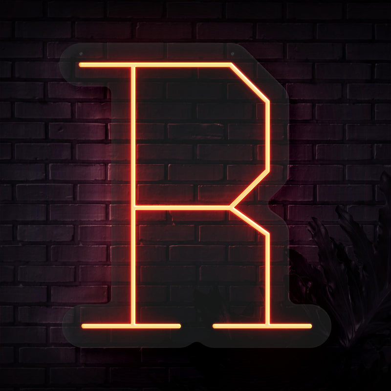 Personalized Initial Letter R Neon Sign