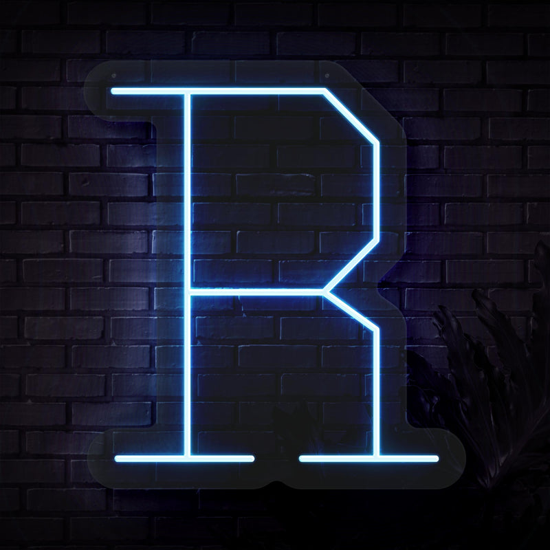 Personalized Initial Letter R Neon Sign