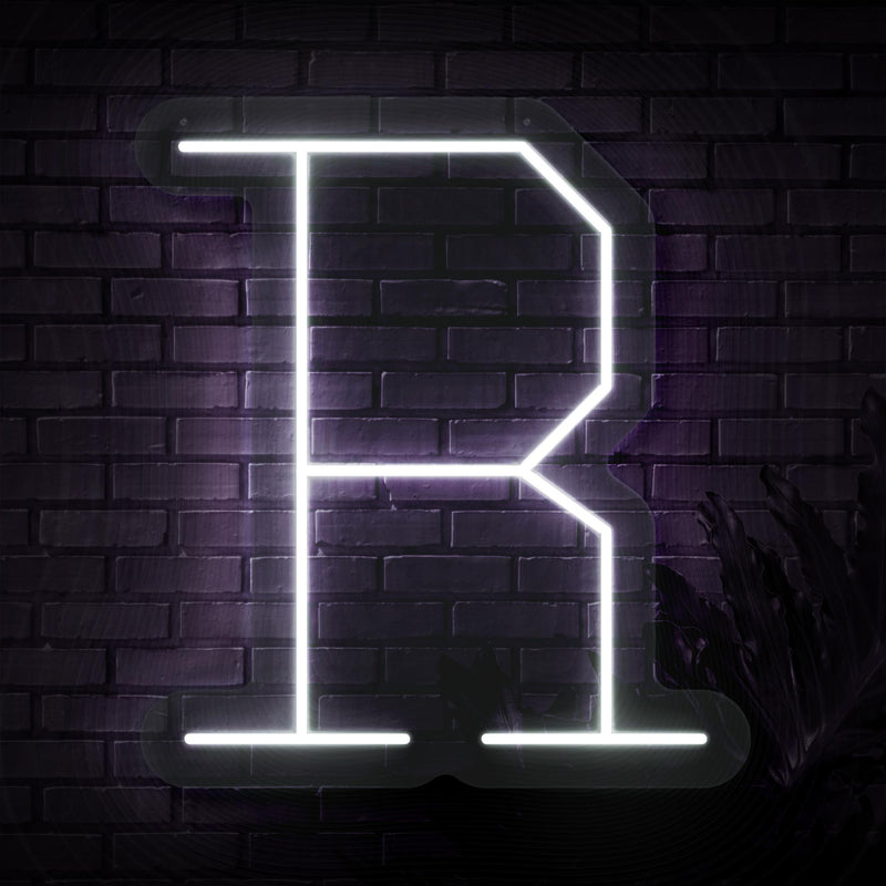 Personalized Initial Letter R Neon Sign