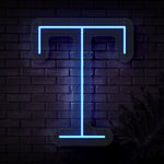 Personalized Initial Letter T Neon Sign