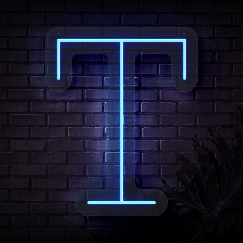 Personalized Initial Letter T Neon Sign