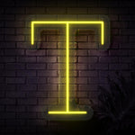 Personalized Initial Letter T Neon Sign