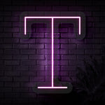 Personalized Initial Letter T Neon Sign