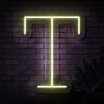 Personalized Initial Letter T Neon Sign