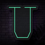 Personalized Initial Letter U Neon Sign