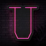 Personalized Initial Letter U Neon Sign