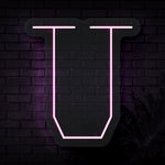 Personalized Initial Letter U Neon Sign