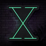 Personalized Initial Letter X Neon Sign