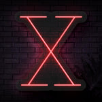 Personalized Initial Letter X Neon Sign