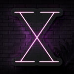 Personalized Initial Letter X Neon Sign